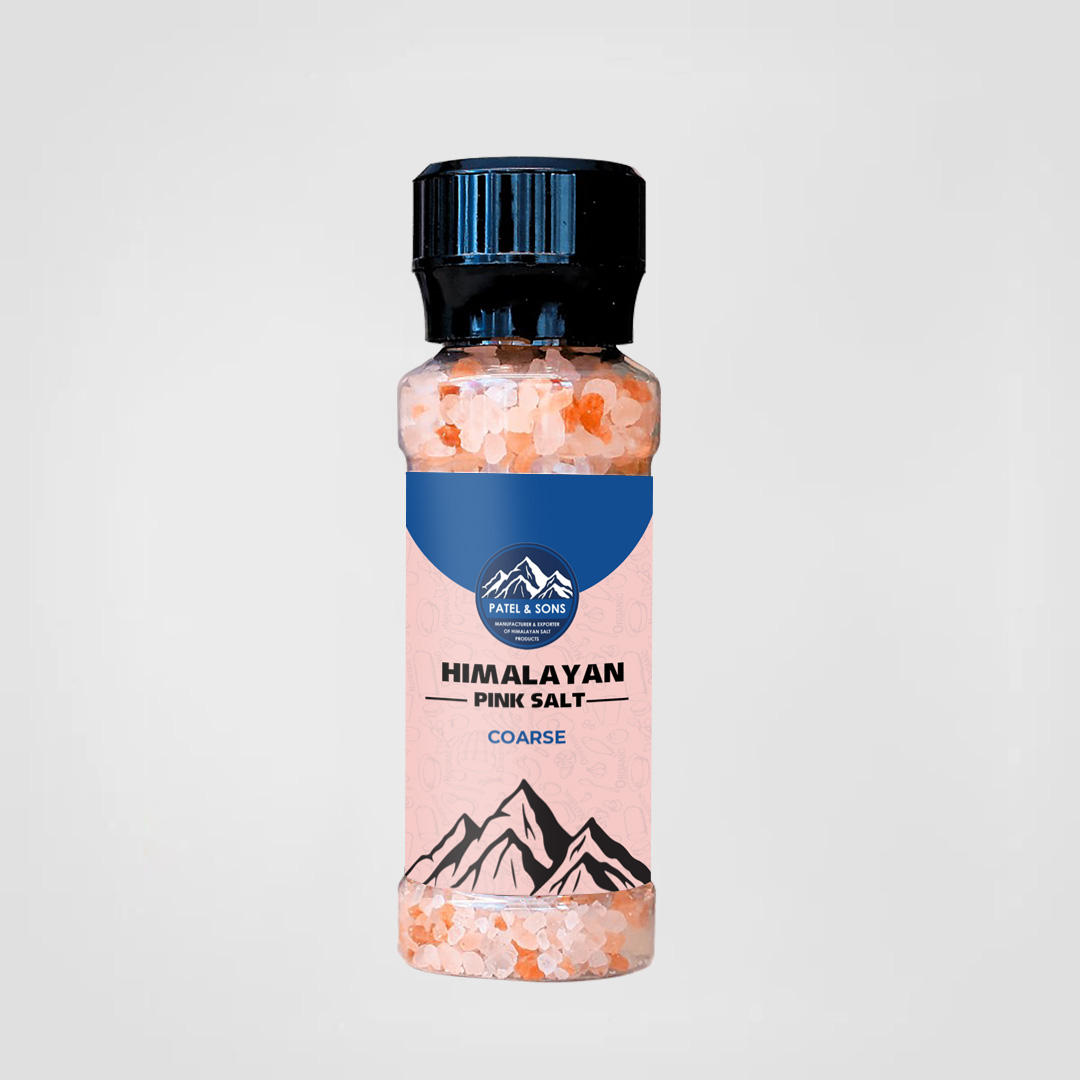 Pink Himalayan Salt Coarse 220 Gram Plastic Grinder