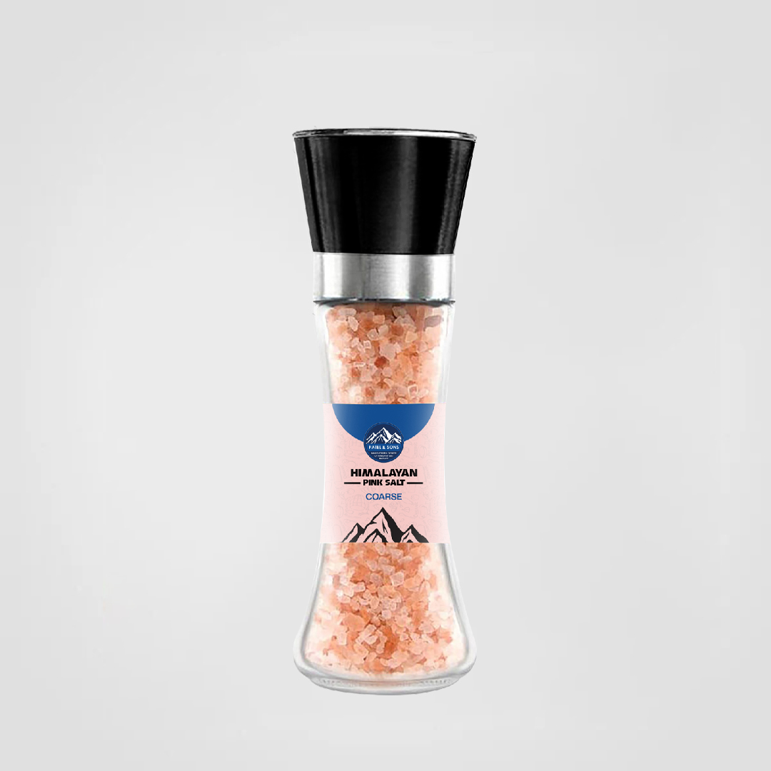 Pink Himalayan Salt Coarse Glass Grinder 220 Gram