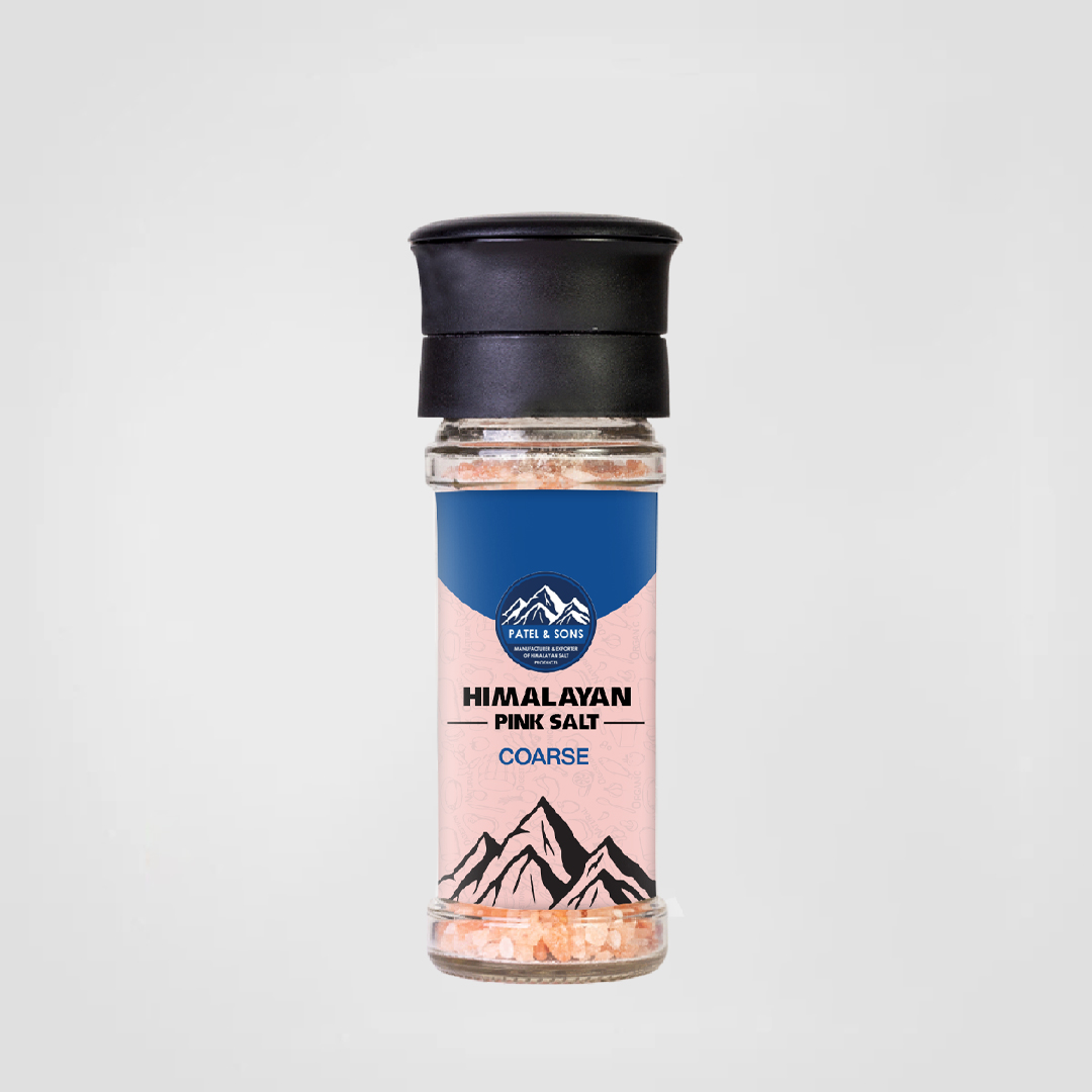 Pink Himalayan Salt Coarse 200 Gram Glass Grinder