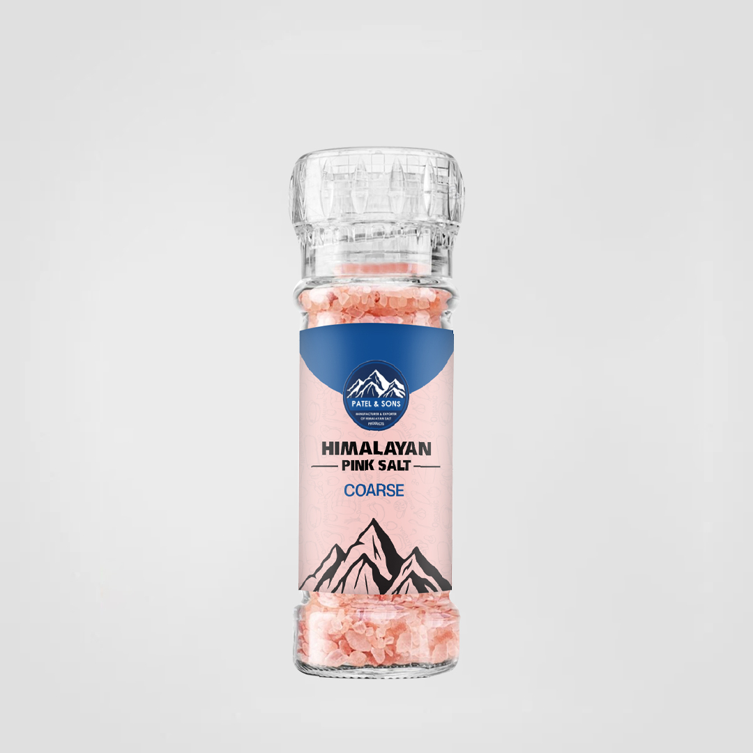 Pink Himalayan Salt Coarse 220 Gram Glass Grinder