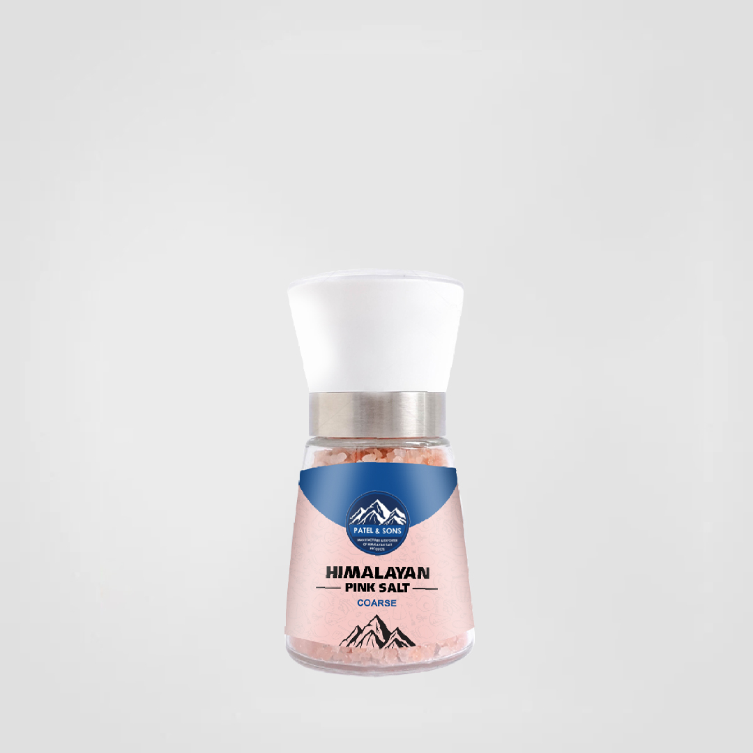 Pink Himalayan Salt Coarse 220 Gram Glass Grinder