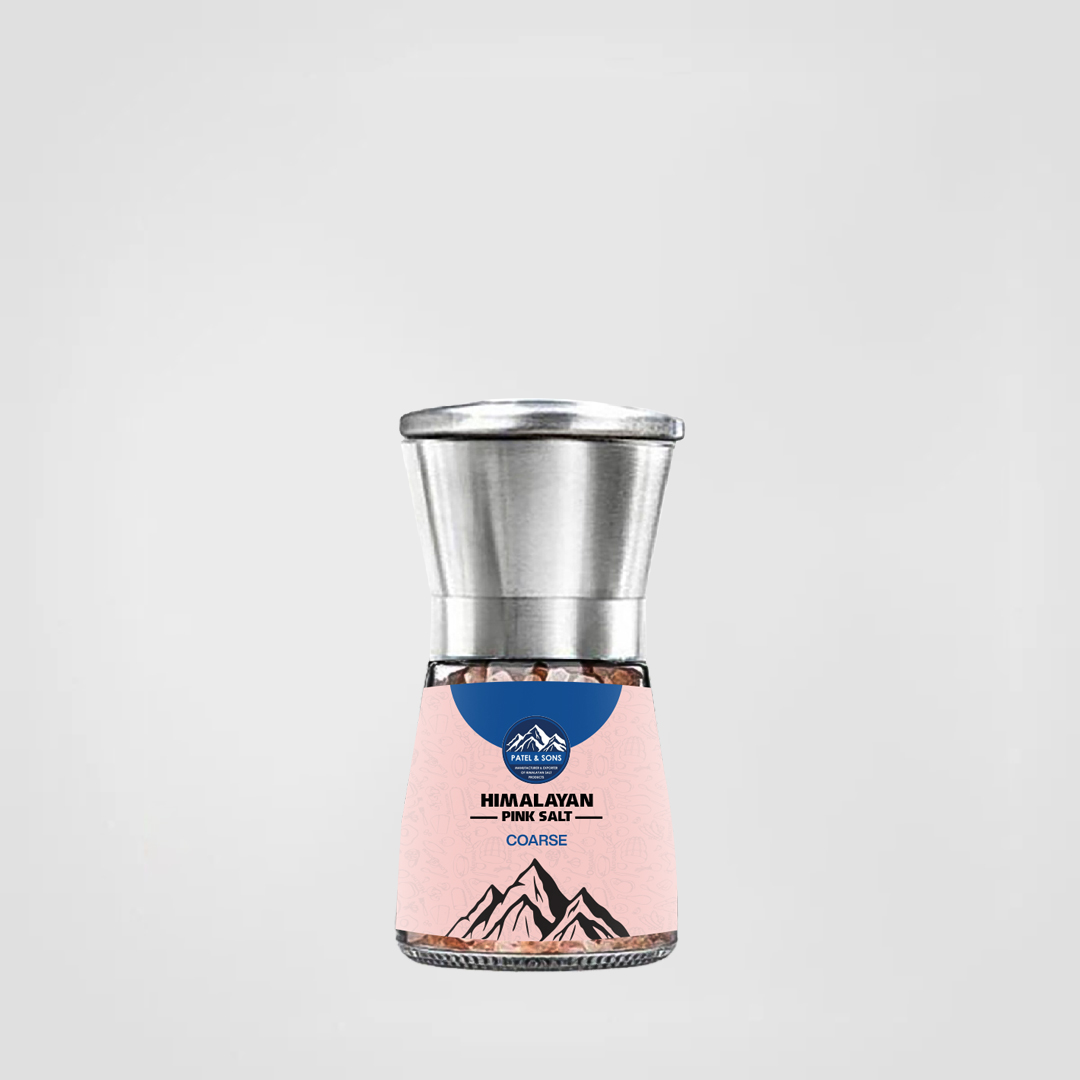 Pink Himalayan Salt Coarse 220 Gram Glass Grinder