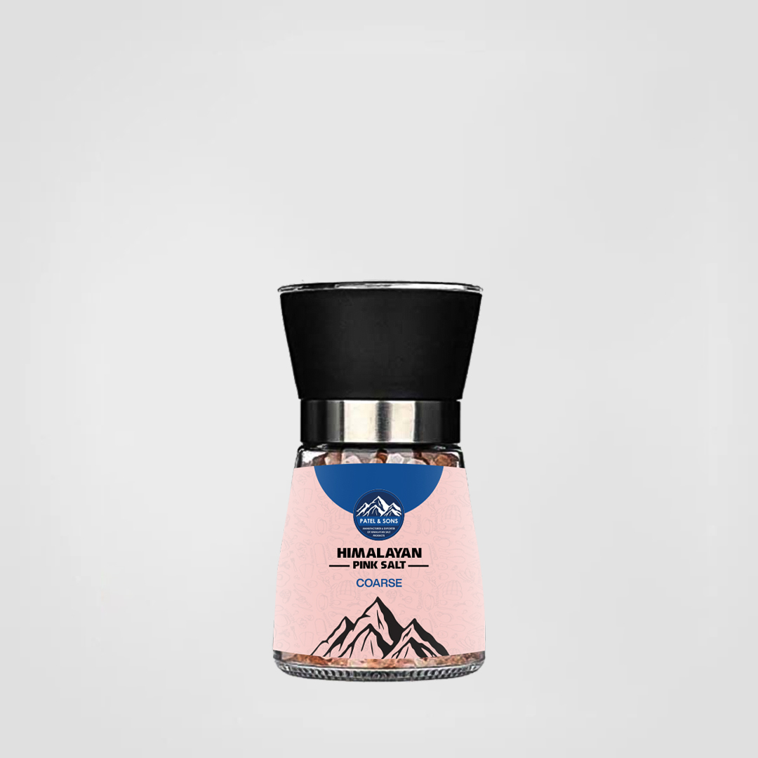 Pink Himalayan Salt Coarse 220 Gram Glass Grinder