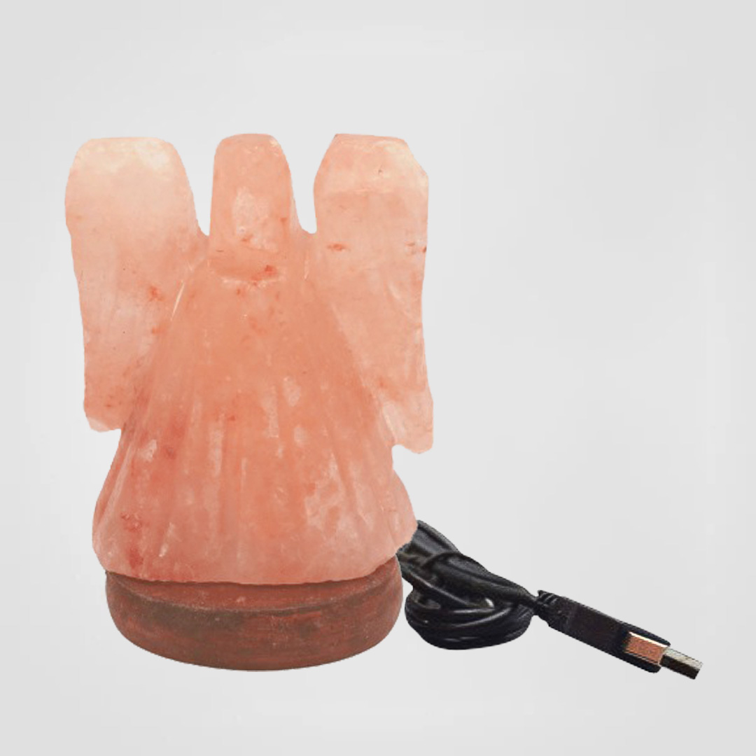 Color Changing Himalayan Salt Lamp USB Angel