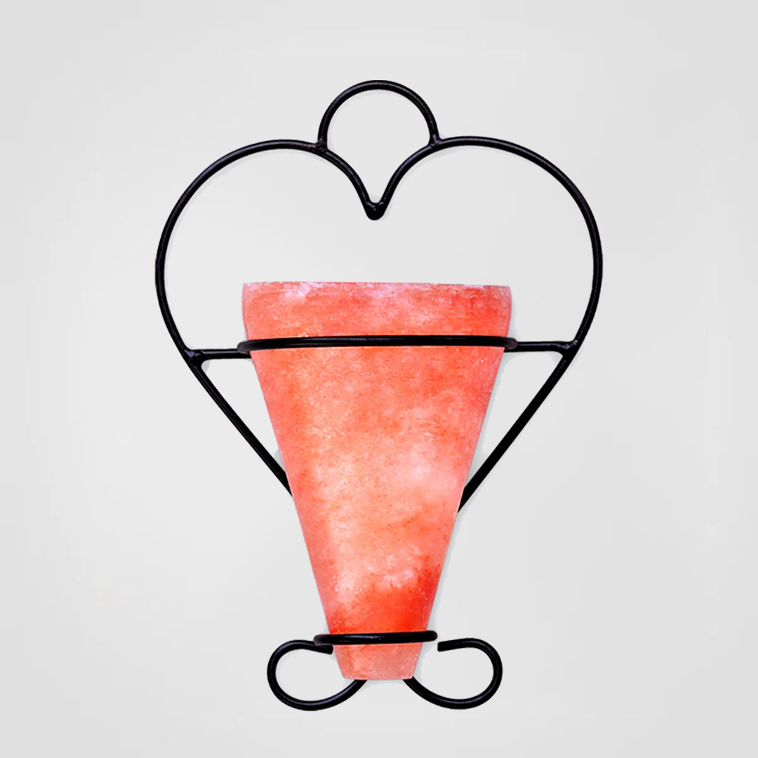 Himalayan Salt Cone Shape Iron Candle Holder