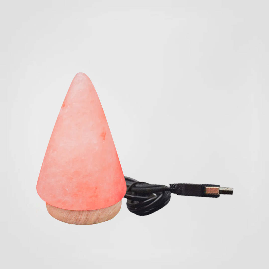 Color Changing Himalayan Salt Lamp USB Cone