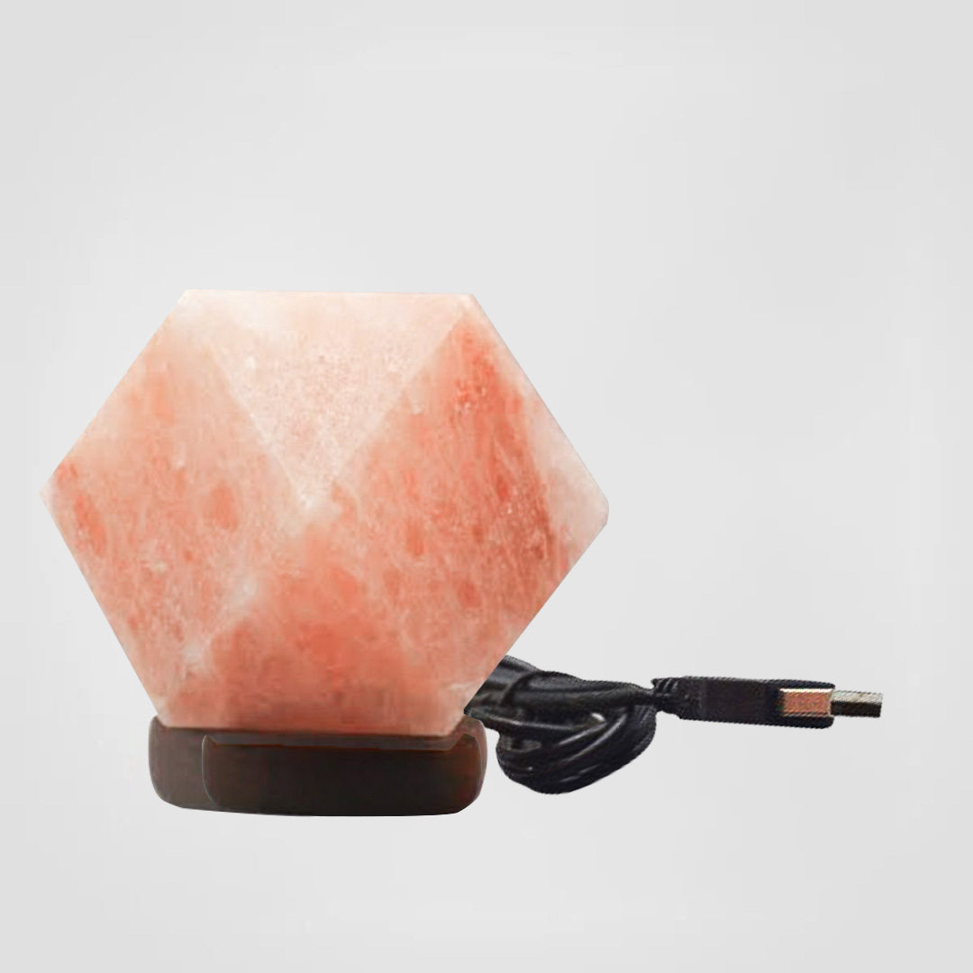Color Changing Himalayan Salt Lamp USB Diamond