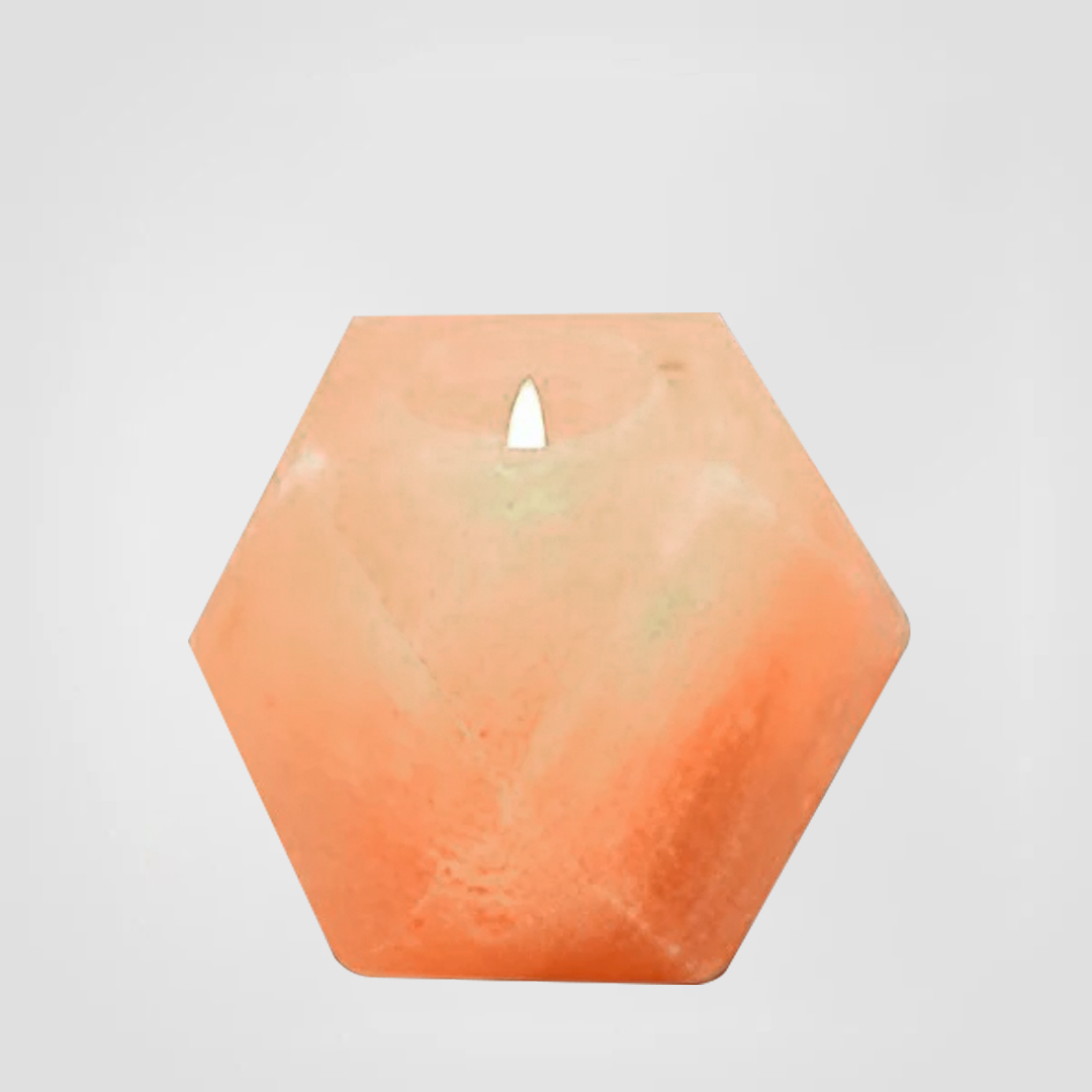 Himalayan Salt Candle Holder Diamond