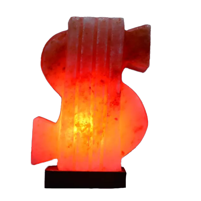 Dollar Sign Salt Lamp