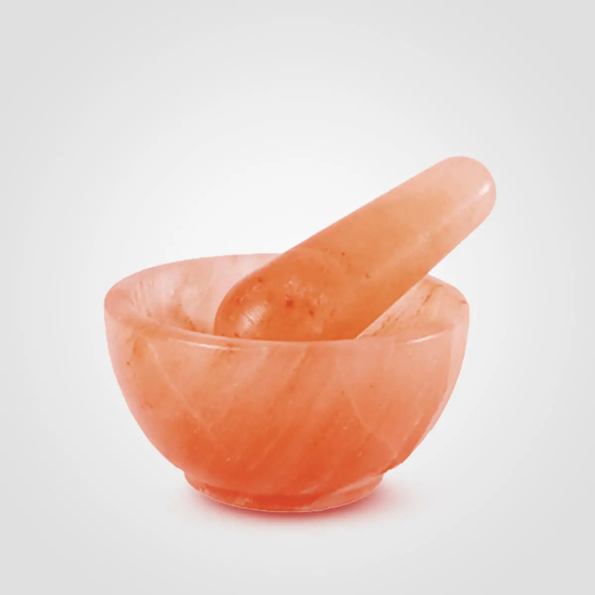 Himalayan Salt Mortar Pestle Bowl Shape <span class="one">(7x7x2.5)</span>