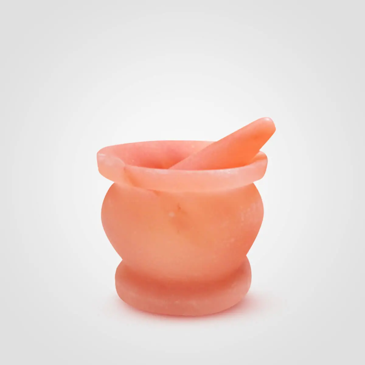 Himalayan Salt Mortar Pestle Jar Shape <span class="one">(6x6x2.5)</span>