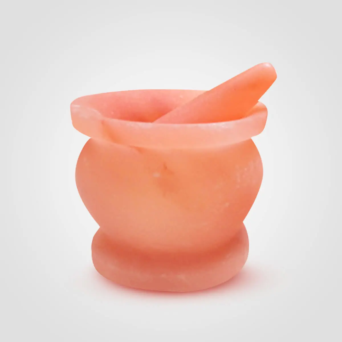 Himalayan Salt Mortar Pestle Jar Shape <span class="one">(8x8x2.5)</span>