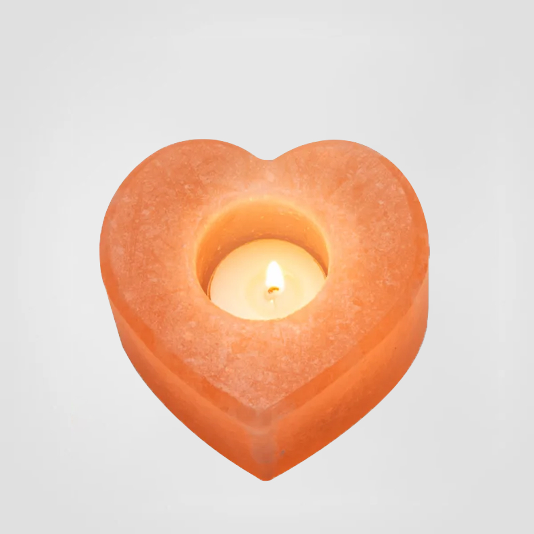 Himalayan Salt Candle Holder Heart
