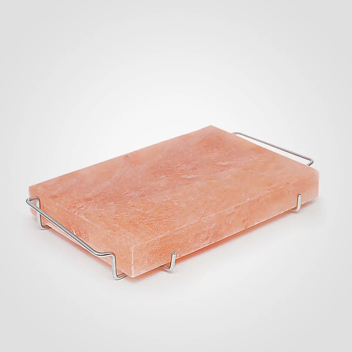 Himalayan Salt Block with Stainless Steel Holder <span class="one">(12x8x1.5)</span>