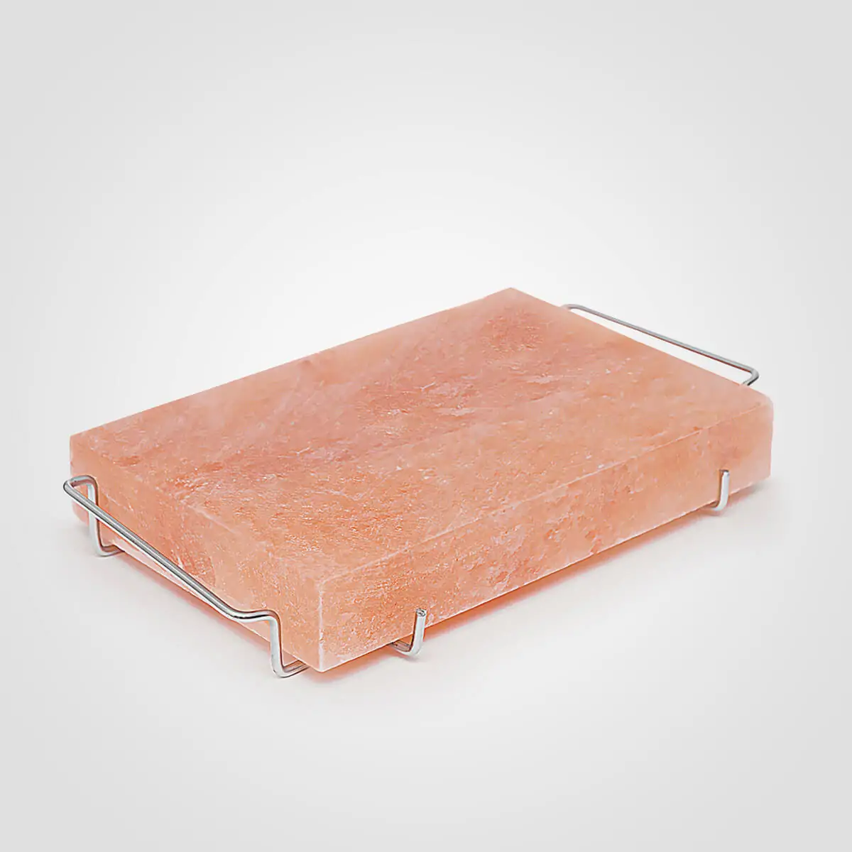 Himalayan Salt Block with Stainless Steel Holder <span class="one">(12x8x2)</span>