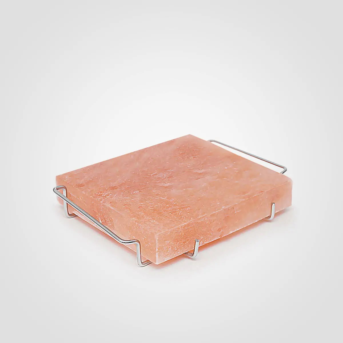 Himalayan Salt Block with Stainless Steel Holder <span class="one">(8x8x1.5)</span>