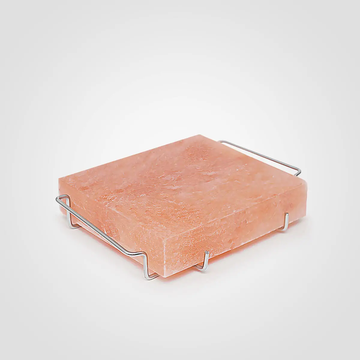 Himalayan Salt Block with Stainless Steel Holder <span class="one">(8x8x2)</span>