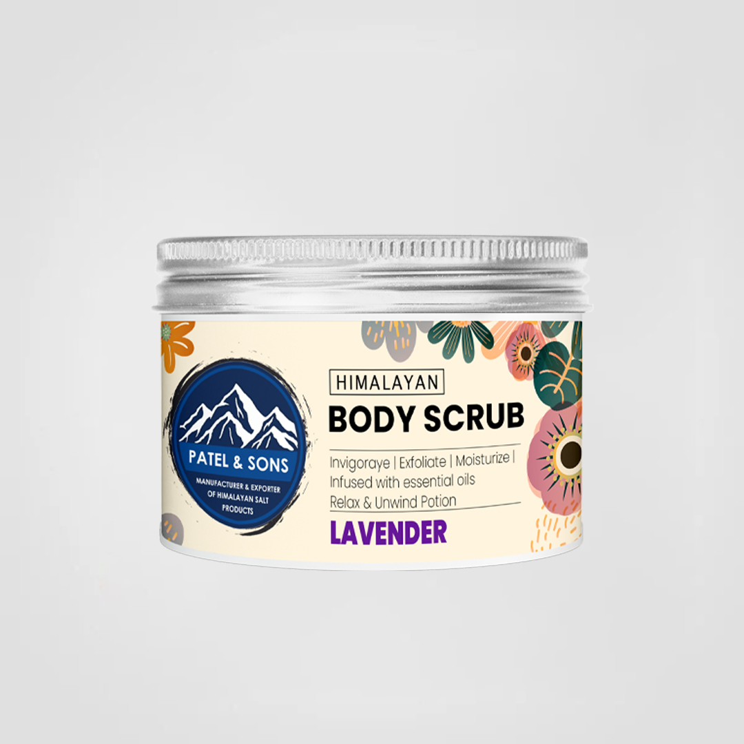 Himalayan Pink Salt Body Scrub Lavender Flavor