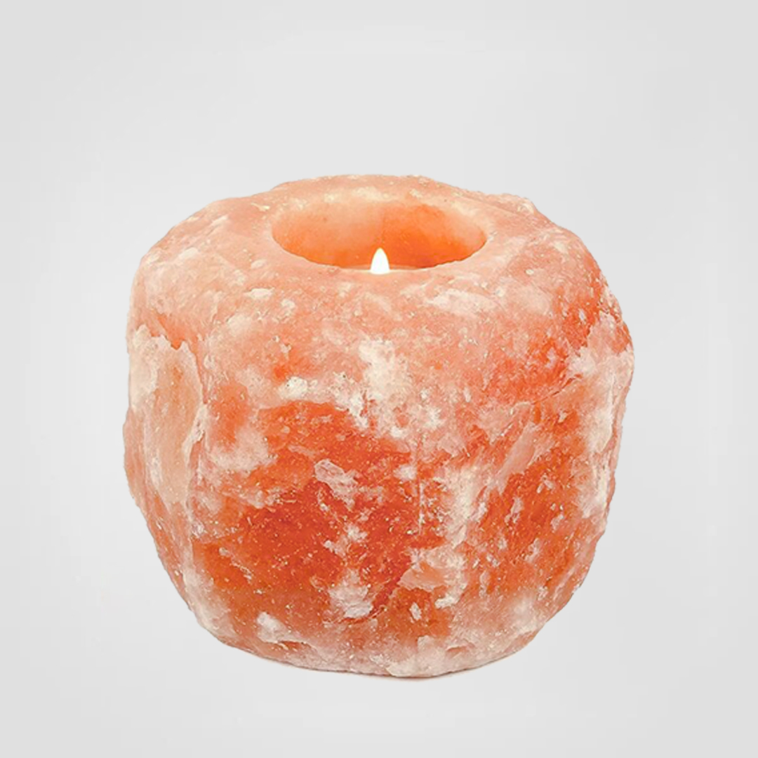 Himalayan Salt Candle Holder Natural