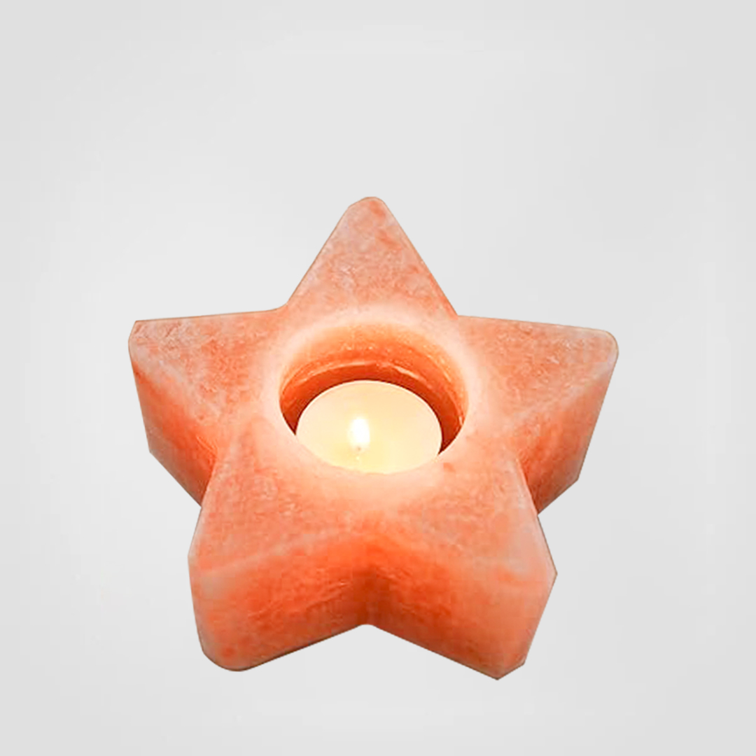 Himalayan Salt Candle Holder Star
