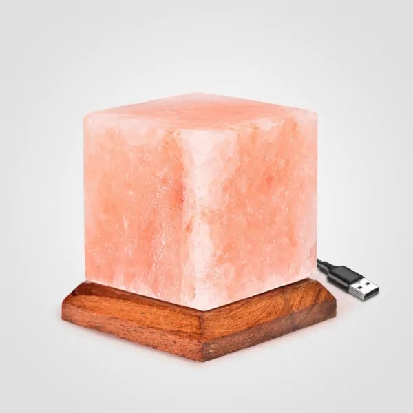 Color Changing Himalayan Salt Lamp USB Cube