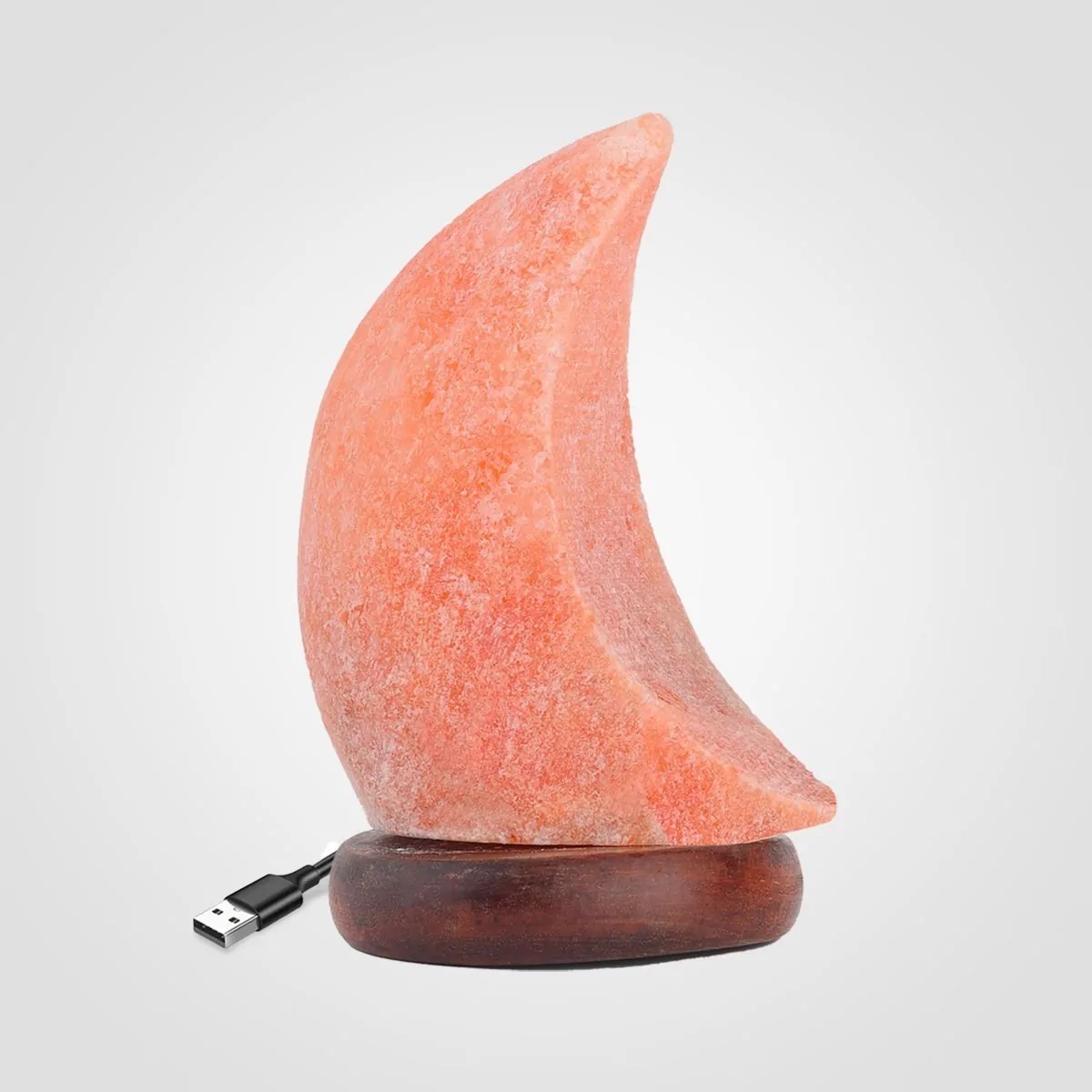 Color Changing Himalayan Salt Lamp USB Moon
