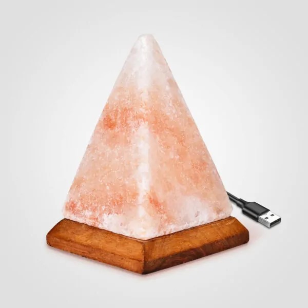 Color Changing Himalayan Salt Lamp USB Pyramid
