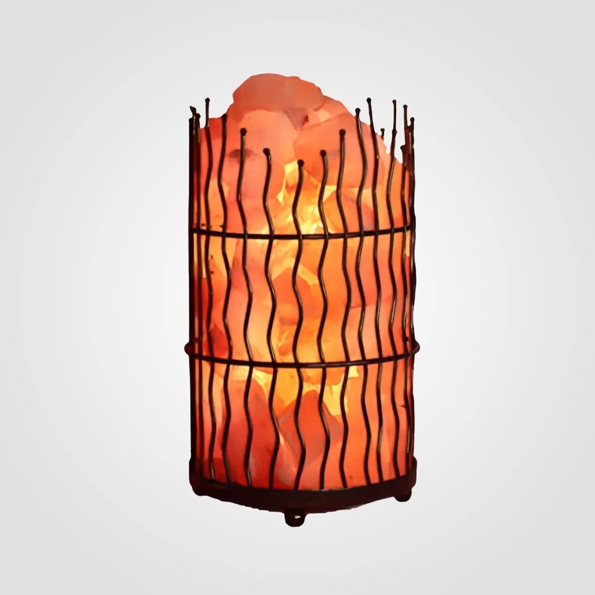 Wrought Iron Basket Grill Shape Lamp