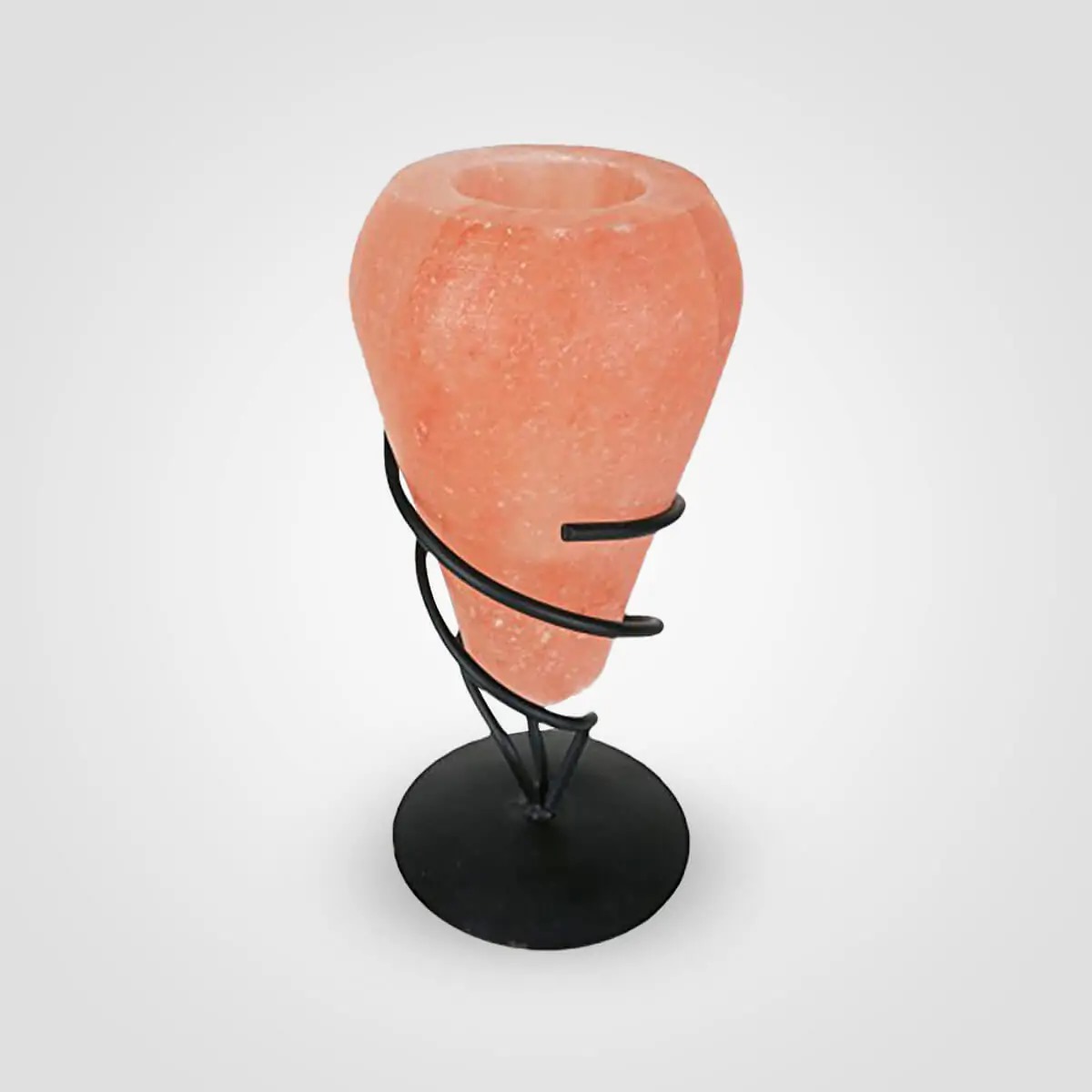Himalayan Salt Cone Shape Iron Candle Holder