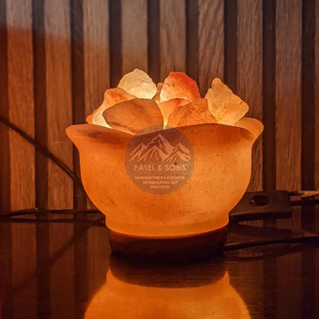 Flower Bowl Salt Lamp