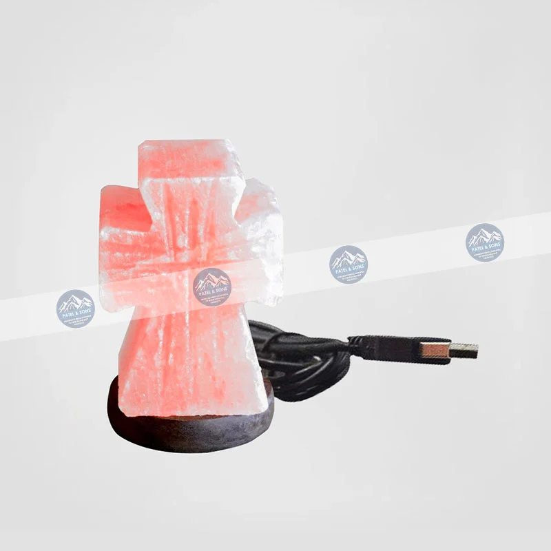 Cross <span class="one">USB Salt Lamp Color Changing</span> <span class="two">Size: 3 x 3 x 3.5 Inch</span> <span class="three">PUS - 47</span>