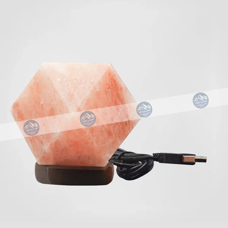 Diamond <span class="one">USB Salt Lamp Color Changing</span> <span class="two">Size: 3 x 3 x 3.5 Inch</span> <span class="three">PUS - 41</span>