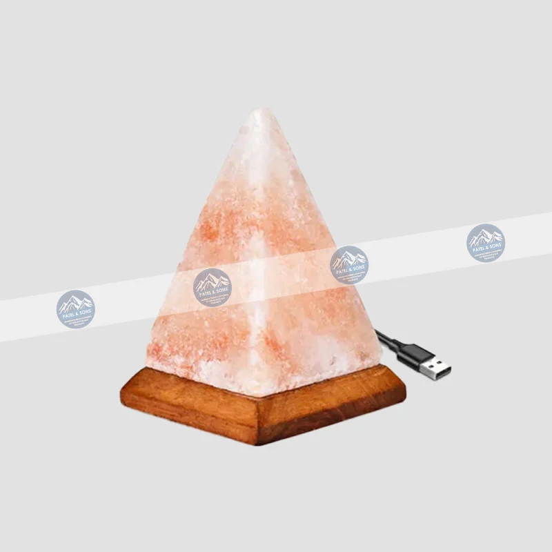 Pyramid <span class="one">USB Salt Lamp Color Changing</span> <span class="two">Size: 3 x 3 x 3.5 Inch</span> <span class="three">PUS - 43</span>