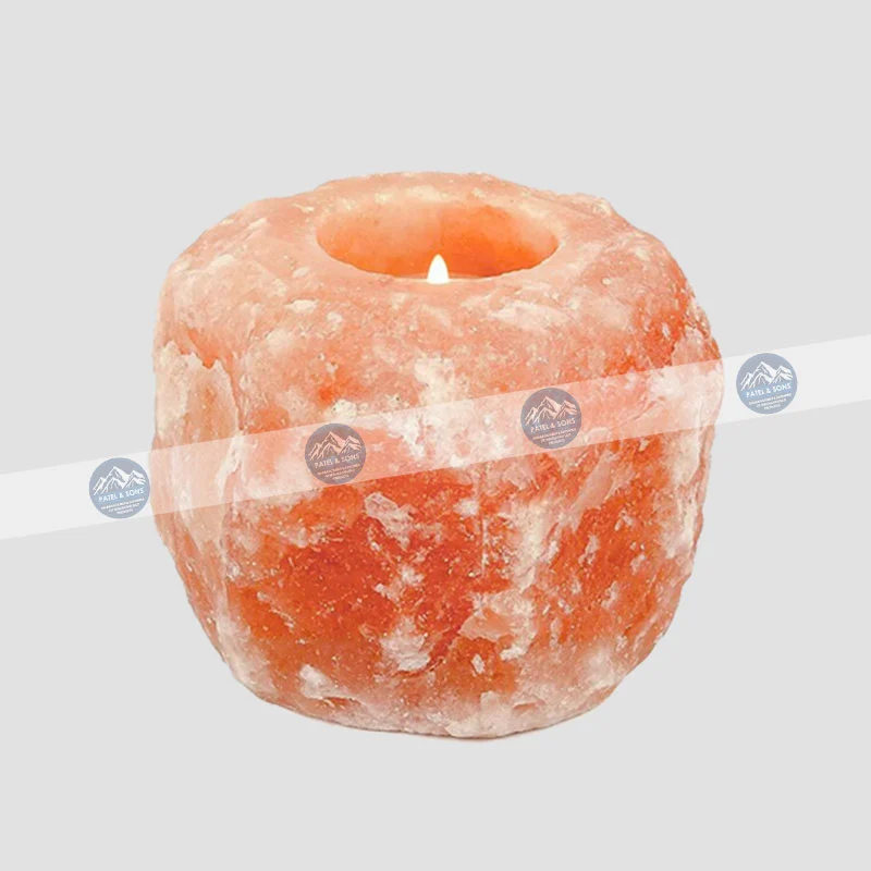 Natural Shape <span class="one">Salt Candle Tealight Holder</span> <span class="two">Size: 600 - 800 g </span> <span class="three">PCH - 09</span>