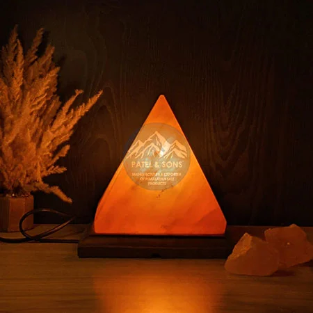 Pyramid Salt Lamp