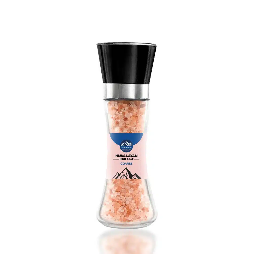 Glass Salt Grinder - Himalayan pink salt packaging jars and shakers